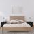 Noptiere, 2 buc., negru, 40x34x35 cm, lemn masiv de pin GartenMobel Dekor