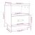 Noptiere, 2 buc., alb, 40x34x45 cm, lemn masiv de pin GartenMobel Dekor