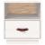 Noptiere, 2 buc., alb, 40x34x45 cm, lemn masiv de pin GartenMobel Dekor