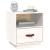 Noptiere, 2 buc., alb, 40x34x45 cm, lemn masiv de pin GartenMobel Dekor