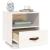 Noptiere, 2 buc., alb, 40x34x45 cm, lemn masiv de pin GartenMobel Dekor