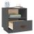 Noptiere, 2 buc., gri, 40x34x45 cm, lemn masiv de pin GartenMobel Dekor