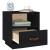 Noptiere, 2 buc., negru, 40x34x45 cm, lemn masiv de pin GartenMobel Dekor