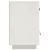 Noptiere, 2 buc., alb, 40x34x55 cm, lemn masiv de pin GartenMobel Dekor