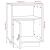 Noptiere, 2 buc., alb, 40x34x55 cm, lemn masiv de pin GartenMobel Dekor
