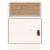 Noptiere, 2 buc., alb, 40x34x55 cm, lemn masiv de pin GartenMobel Dekor