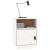 Noptiere, 2 buc., alb, 40x34x55 cm, lemn masiv de pin GartenMobel Dekor