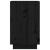 Noptiere, 2 buc., negru, 40x34x55 cm, lemn masiv de pin GartenMobel Dekor
