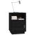 Noptiere, 2 buc., negru, 40x34x55 cm, lemn masiv de pin GartenMobel Dekor