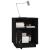 Noptiere, 2 buc., negru, 40x34x55 cm, lemn masiv de pin GartenMobel Dekor