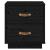 Noptiere, 2 buc., negru, 40x34x45 cm, lemn masiv de pin GartenMobel Dekor