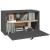 Dulap de perete, gri, 60x30x35 cm, lemn masiv de pin GartenMobel Dekor
