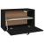 Dulap de perete, negru, 60x30x35 cm, lemn masiv de pin GartenMobel Dekor