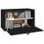 Dulap de perete, negru, 60x30x35 cm, lemn masiv de pin GartenMobel Dekor