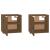 Dulapuri perete 2 buc, maro miere, 31,5x30x30cm, lemn masiv pin GartenMobel Dekor