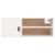 Dulap de perete, alb, 80x30x30 cm, lemn masiv de pin GartenMobel Dekor
