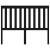 Tăblie de pat, negru, 126x6x101 cm, lemn masiv de pin GartenMobel Dekor