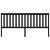 Tăblie de pat, negru, 206x6x101 cm, lemn masiv de pin GartenMobel Dekor