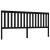 Tăblie de pat, negru, 206x6x101 cm, lemn masiv de pin GartenMobel Dekor