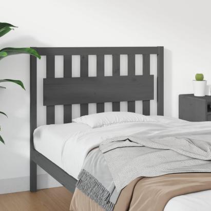 Tăblie de pat, gri, 105,5x4x100 cm, lemn masiv de pin GartenMobel Dekor