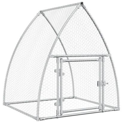 Coteț pentru păsări, gri, 100x105x120 cm, oțel galvanizat GartenMobel Dekor