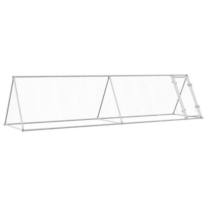 Coteț pentru păsări, gri, 400x105x91 cm, oțel galvanizat GartenMobel Dekor