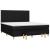 Pat box spring cu saltea, negru, 160x200 cm, textil GartenMobel Dekor
