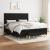 Pat box spring cu saltea, negru, 160x200 cm, textil GartenMobel Dekor