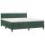 Pat box spring cu saltea, verde închis, 180x200 cm, catifea GartenMobel Dekor