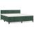 Pat box spring cu saltea, verde închis, 180x200 cm, catifea GartenMobel Dekor