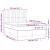 Pat box spring cu saltea, crem, 140x200 cm, textil GartenMobel Dekor