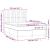 Pat continental cu saltea, crem, 140x200 cm, material textil GartenMobel Dekor
