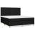 Pat box spring cu saltea, negru, 160x200 cm, textil GartenMobel Dekor