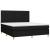Pat box spring cu saltea, negru, 160x200 cm, textil GartenMobel Dekor