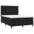 Pat box spring cu saltea, negru, 140x200 cm, catifea GartenMobel Dekor