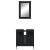 Set mobilier de baie, 2 piese, negru, lemn compozit GartenMobel Dekor