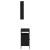 Set mobilier de baie, 2 piese, negru, lemn compozit GartenMobel Dekor