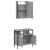 Set mobilier de baie, 2 piese, gri sonoma, lemn prelucrat GartenMobel Dekor