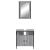 Set mobilier de baie, 2 piese, gri sonoma, lemn prelucrat GartenMobel Dekor
