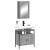 Set mobilier de baie, 2 piese, gri sonoma, lemn prelucrat GartenMobel Dekor