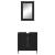 Set mobilier de baie, 2 piese, negru, lemn compozit GartenMobel Dekor