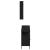 Set mobilier de baie, 3 piese, negru, lemn compozit GartenMobel Dekor