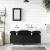 Set mobilier de baie, 3 piese, negru, lemn compozit GartenMobel Dekor