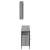 Set mobilier de baie, 3 piese, gri sonoma, lemn prelucrat GartenMobel Dekor
