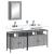 Set mobilier de baie, 3 piese, gri sonoma, lemn prelucrat GartenMobel Dekor