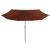 Umbrelă de soare de exterior, stâlp metalic, cărămiziu, 400 cm GartenMobel Dekor
