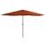 Umbrelă de soare de exterior, stâlp metalic, cărămiziu, 400 cm GartenMobel Dekor