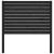 Tăblie de pat, negru, 81x4x100 cm, lemn masiv de pin GartenMobel Dekor