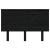 Tăblie de pat, negru, 124x6x82,5 cm, lemn masiv de pin GartenMobel Dekor