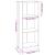 Bibliotecă cu 3 niveluri gri sonoma 40x24x109 cm lemn compozit GartenMobel Dekor